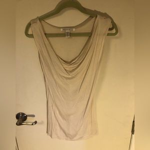 Kenneth Cole cream cowl neck tank.